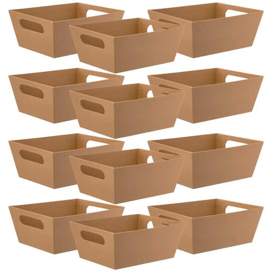 Michaels, 12 Pack: Kraft Gift Basket with Handles by Celebrate It™ – Category: Gift Boxes